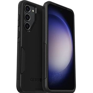 OtterBox Commuter Case voor Galaxy S23+, Schokbestendig, Valbestendig, Robuust, Beschermhoes, 3x getest volgens militaire standaard, Antimicrobieel, Zwart, Zonder Verpakking