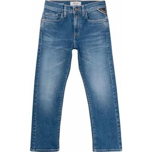 Replay Jongens jeans met super stretch, 009, medium blue., 4 Jaar