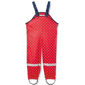 Playshoes Unisex regenbroek voor kinderen met stippen regenbroek, rood (8), 140 cm