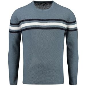KEY LARGO Heren pullover Booking Ronde hals, Flintstone Blue (1233), 3XL