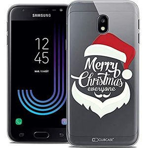 Caseink Hoes voor Samsung Galaxy J3 2017 J320 (5) Beschermhoes Case [Crystal Gel Motief HD Collectie Kerstmis 2017 Design Merry Everyone - Flexibel - Ultra dun - Gedrukt in Frankrijk]