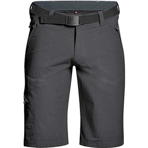 Maier Sports heren Nil Bermuda wandelbroek, outdoorbroek met geïntegreerde riem, trekkingbroek