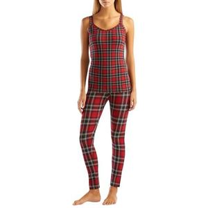 United Colors of Benetton 3TJC3F02S pyjamabroek, tartan rood 79P, L dames, Tartan Rood 79P, L