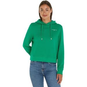 Tommy Hilfiger Dames 1985 RLX MINI CORP LOGO HOODIE Olympisch Groen XXS, Olympisch Groen, XXS