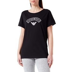 Emporio Armani Underwear Logomania T-shirt, voor dames, zwart, L, zwart, L