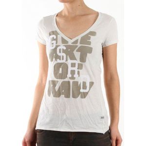 G-Star dames t-shirt freja v t s/s, V-hals, logo