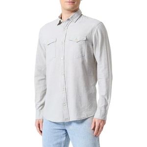 JACK & JONES Jcosheridan Linen Blend Shirt Ls Shirt met lange mouwen voor heren, desert sage, L