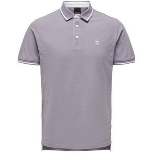 ONLY & SONS Heren Onsfletcher Slim SS Polo Noos Poloshirt, Purple Ash, XS