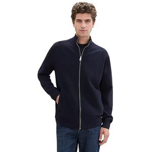 TOM TAILOR Heren gebreide jas, 13160 - Knitted Navy Melange, L