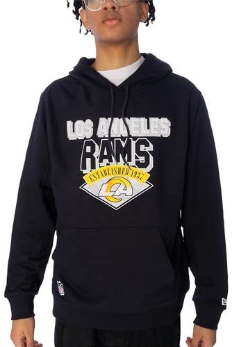 NFL TEAM GRAPHIC HOODY LOSRAM NVYWHI LOS ANGELES RAMS Blauw, Blauw, L