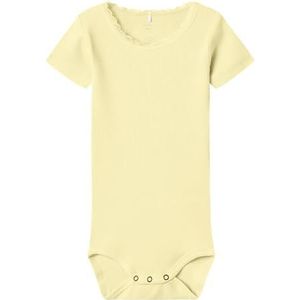Name It Dames Nbfkab Ss Body Noos, Pastel Yellow, numeric_68, Pastel Yellow, numeric_68