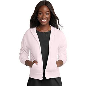 Hanes EcoSmart Sweatshirt met capuchon voor dames, Lichtroze, XXL