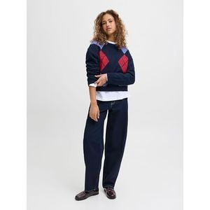 JJXX - JXHarvi - Gebreide Trui - Donkerblauw - Lila - Grenadine