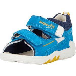 Superfit Flow sandaal voor jongens, Turkoois Blauw 8400, 7 UK Child Wide