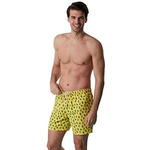 LVB Trendy boxershorts, geel, cactus-print, 3 heren