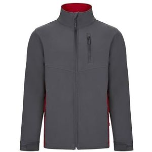 VELILLA 106004 softshelljas, tweekleurig, grijs en rood, maat 3XL, Grijs en Rood, 3XL