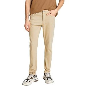 Koton Heren Slim Fit Basic Broeken Shorts, Beige (050), 50