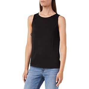 Springfield Lace Bolitas T-shirt, zwart, regular voor dames, Blanco Y Gris, XS