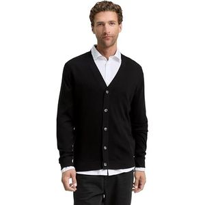 TOM TAILOR Gebreide herenjas, 29999 - Black, XXL