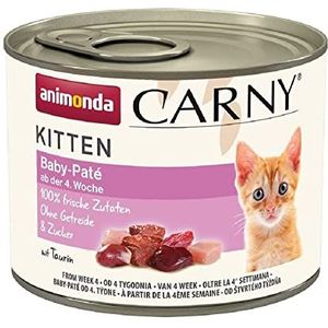 animonda Carny Kitten Nat Kattenvoer - Baby Paté, 200g (Pack van 12)