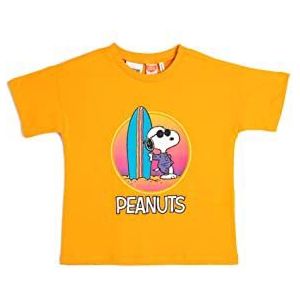 Koton Babyboy Snoopy T-shirt gelicentieerd korte mouwen ronde hals katoen, oranje (214), 9-12 Maanden