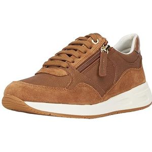 Geox Dames D Bulmya B Sneakers, Toffee, 35 EU