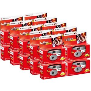AGFA PHOTO LeBox Flash - 27 Foto's - Grijs en Rood