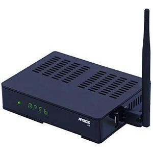 APEBOX S2 WiFi – Satellietontvanger Multistream FULL HD (1080p, 1xDVB-S2, 2x USB 2.0, HD-OUT, LAN en WiFi usb antenne, Card Reader CA, LED Display, IR, SPDIF, AV kabel, RS232, YouTube)