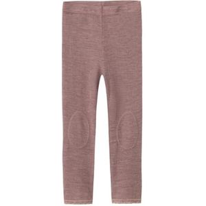 Merino Wol Legging - Zacht - Stretchy - Mid-Waist - Regular Fit - Patches op de Knieën