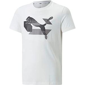 PUMA Alpha Graphic T-shirt voor kinderen, wit