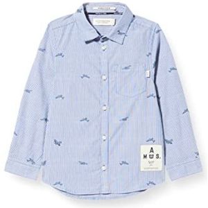 Scotch & Soda Jacquard shirt met lange mouwen voor jongens.