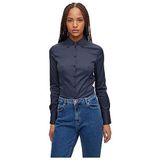 HUGO The Fitted Shirt Blouse voor dames, Open Blue464, 34 NL