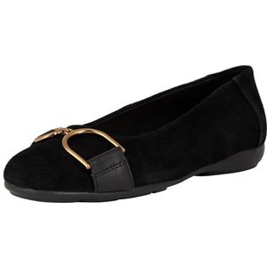 Geox D Annytah B Ballet Flat voor dames, zwart, 42 EU