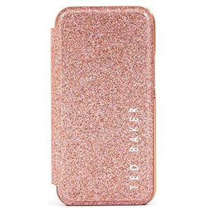 Ted Baker Spiegel Folio Case voor iPhone 13/14 - Rose Gold Glitter