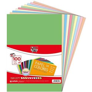 Fixo Paper 650099 Verpakking met 100 vellen A4-papier, 80 g, pastelgesorteerd, 500 stuks