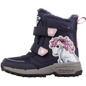 Kappa Deutschland Uniseks kinderstijlcode: 261045k Flake II Tex K Girls sneeuwlaarzen, Navy pink., 27 EU