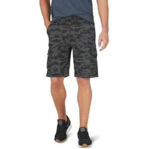 Lee Extreme Motion Crossroad cargoshorts voor heren, zwart-camouflage, 40