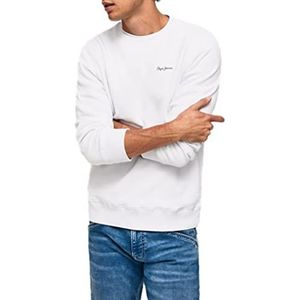 Pepe Jeans Shane Sweatshirt voor heren, wit wit), XXL