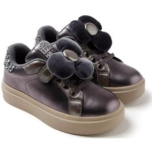 Gioseppo - Almont - Sneakers - Metallic - Met Glitterstuk en Afneembare Bloem