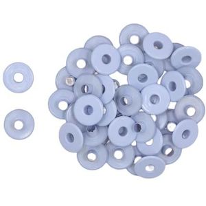 Craftelier - Verpakking met 40 brede ogen, ideaal voor kaarten, scrapbooking en knutselwerk, geschikt voor verschillende materialen, grootte ca. binnendiameter 5 mm en buitendiameter 13 mm, babyblauw
