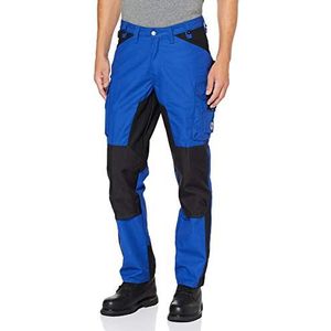 BP 1861-620-4832-54l Super-Stretch broek voor mannen, slank silhouet met hogere taille op de rug, 250,00 g/m2 stofmengsel met stretch, bruin/zwart, 54 l
