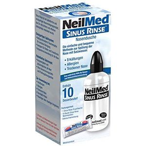 NeilMed Neusdouche, helpt bij verkoudheid, verstopte neus, eenvoudig te gebruiken, met 10 porties neusspoelzout