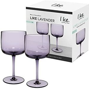 Villeroy & Boch – Like Lavender wijnbeker set 2dlg., gekleurd glas paars, inhoud 270ml