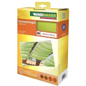 Windhager Luifel voor kabelspantechniek, serre en terrassen schaduw, kabelspanluifel, 420 x 140 cm, appelgroen, 10882