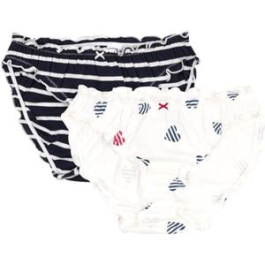 PETIT BATEAU - Set van 2 Slips - Blauw - Katoen