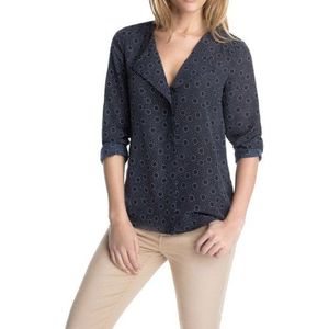 Esprit Regular Fit blouse voor dames met mini-punten-print