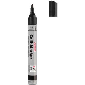 Herlitz 8665952 Colli Marker 1-4 mm zwart 5 stuks waterbestendig, permanent