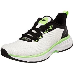 FILA EXOWAVE Race WMN hardloopschoen voor dames, wit-neon groen-zwart, 37 EU