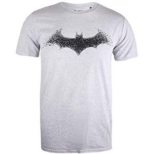 DC Comics Batman Bat Logo T-shirt voor heren, Grijs (Grijs Heather Hgy), S