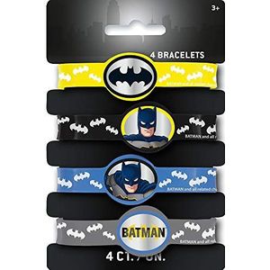 Unique Party 77531 Party Cadeaus - Batman siliconen armbanden - 4-pack